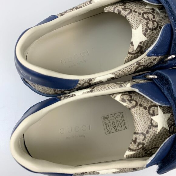 NIB Gucci Ace Gg Supreme Stars Sneakers Size 35 - Picture 6 of 11